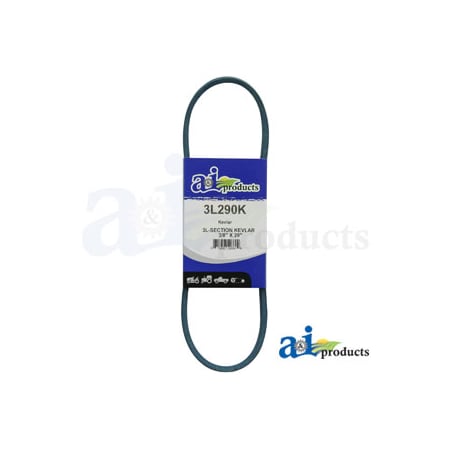 A & I Products Aramid Blue V-Belt (3/8" X 29" ) 12" x3.5" x0.4" A-3L290K